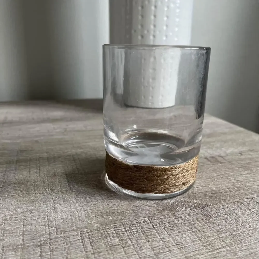 Rustic farmhouse glass cup